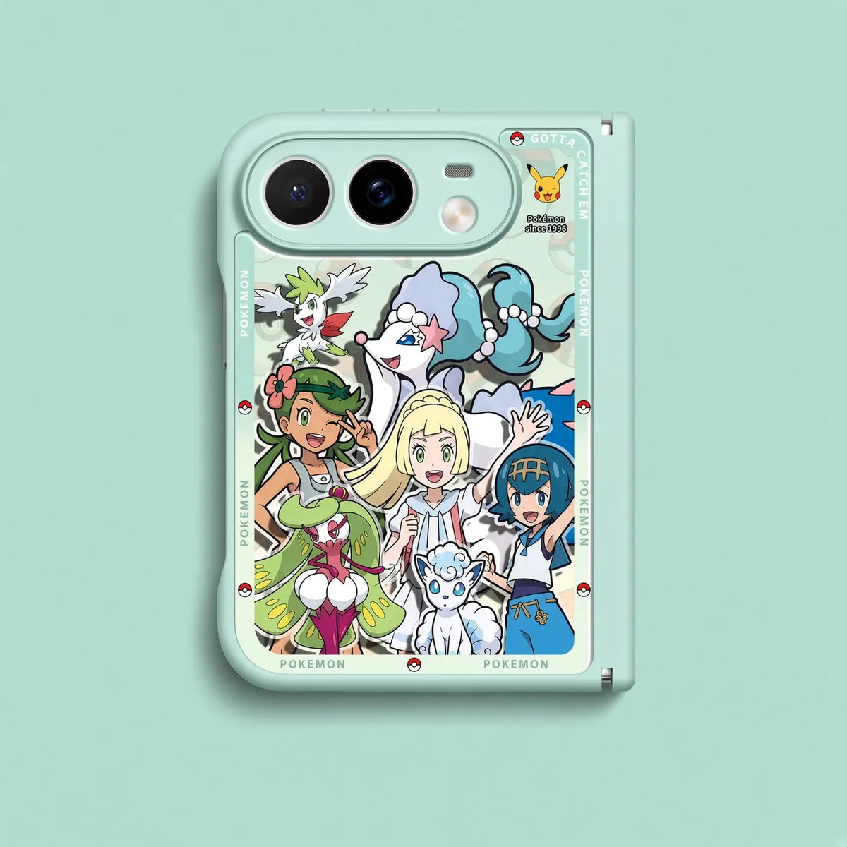 Pokemon Masters Apple iPhone Duo Glass Magsafe Phone Case Cover