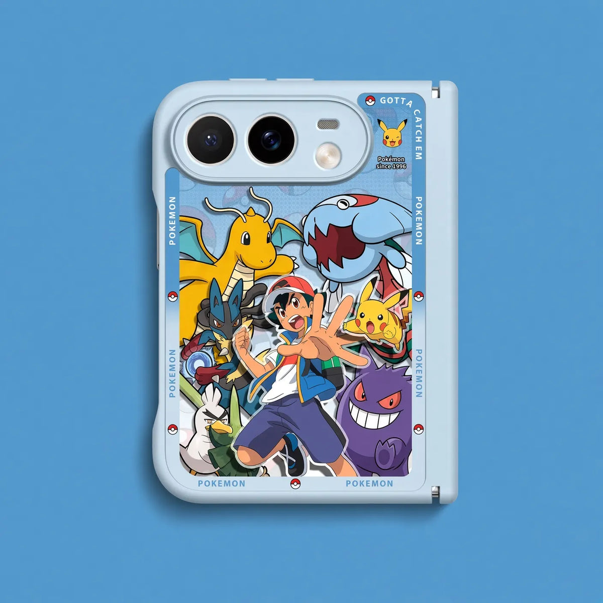 Pokemon Masters Apple iPhone Duo Glass Magsafe Phone Case Cover