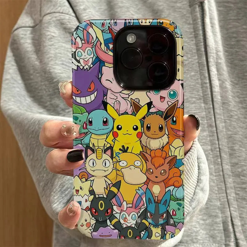 Pokemon Family TPU Phone Case Cover For iPhone