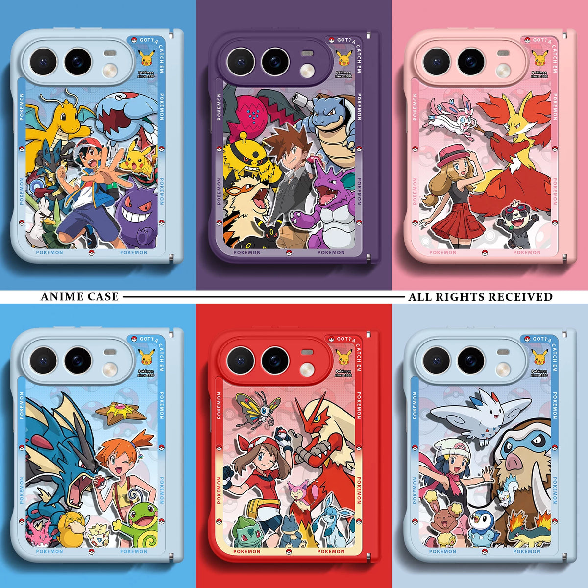 Pokemon Masters Apple iPhone Duo Glass Magsafe Phone Case Cover