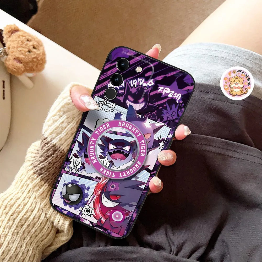 Pokemon Gengar Charmander Magsafe Phone Case Cover with Magnetic Phone Stand