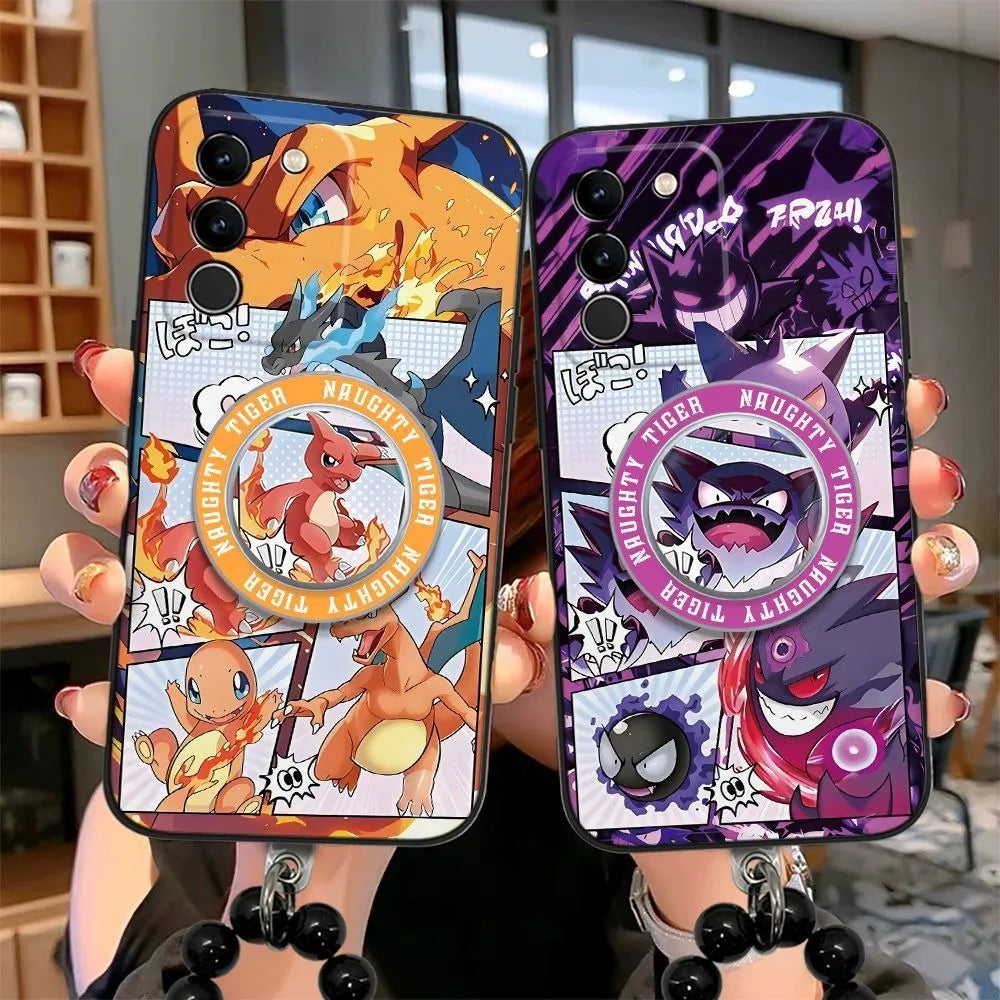 Pokemon Gengar Charmander Magsafe Phone Case Cover with Magnetic Phone Stand