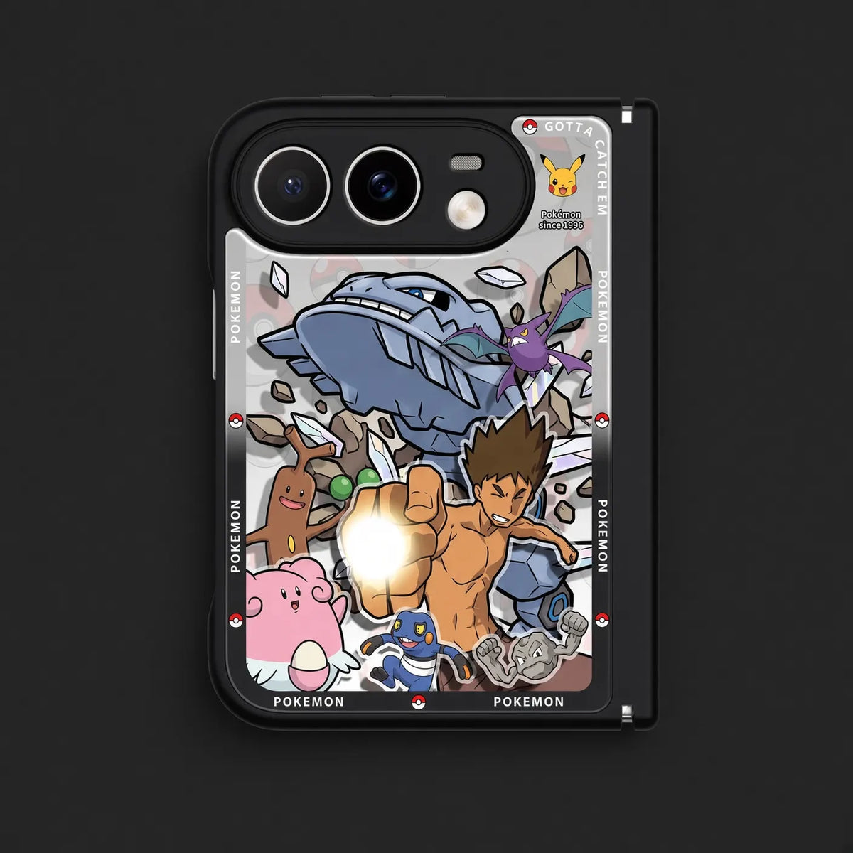 Pokemon Masters Apple iPhone Duo Glass Magsafe Phone Case Cover
