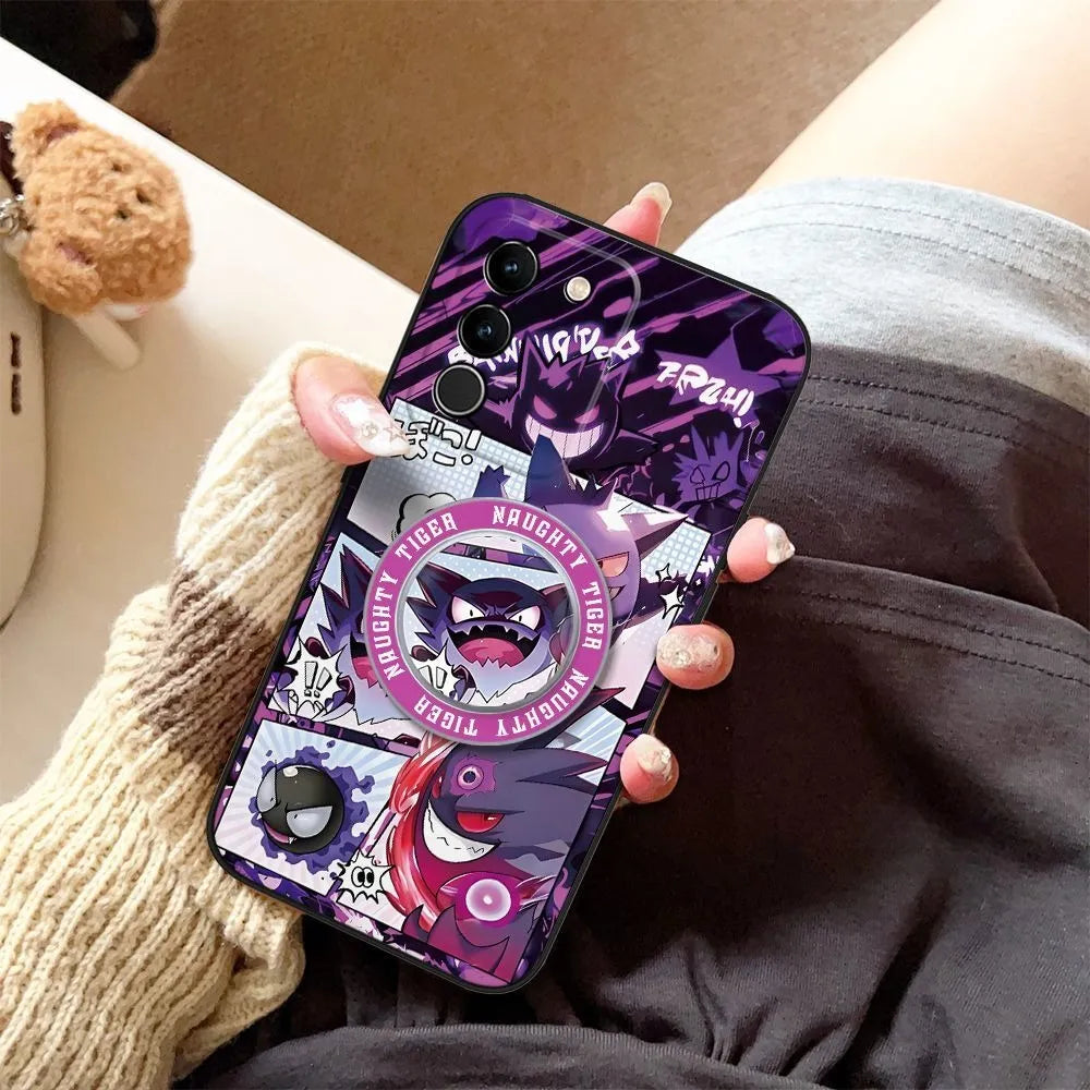 Pokemon Gengar Charmander Magsafe Phone Case Cover with Magnetic Phone Grip