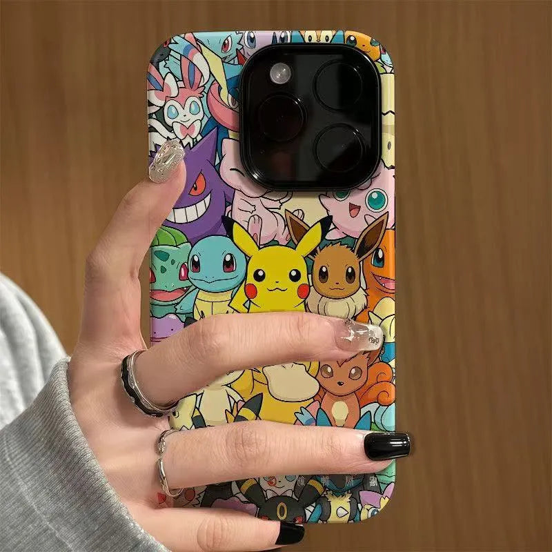 Pokemon Family TPU Phone Case Cover For iPhone