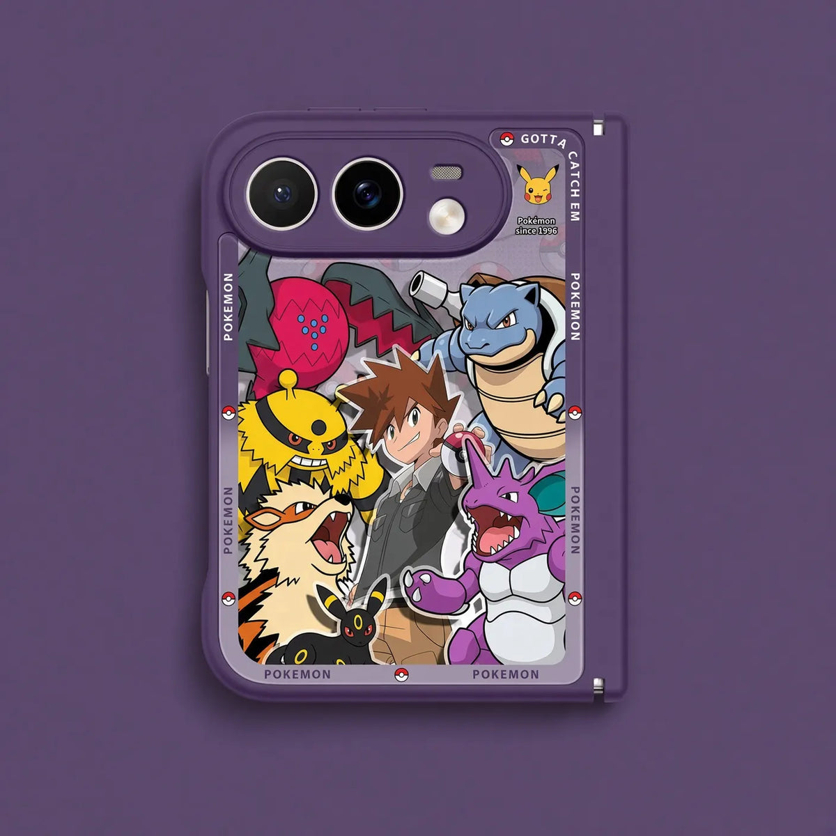 Pokemon Masters Apple iPhone Duo Glass Magsafe Phone Case Cover