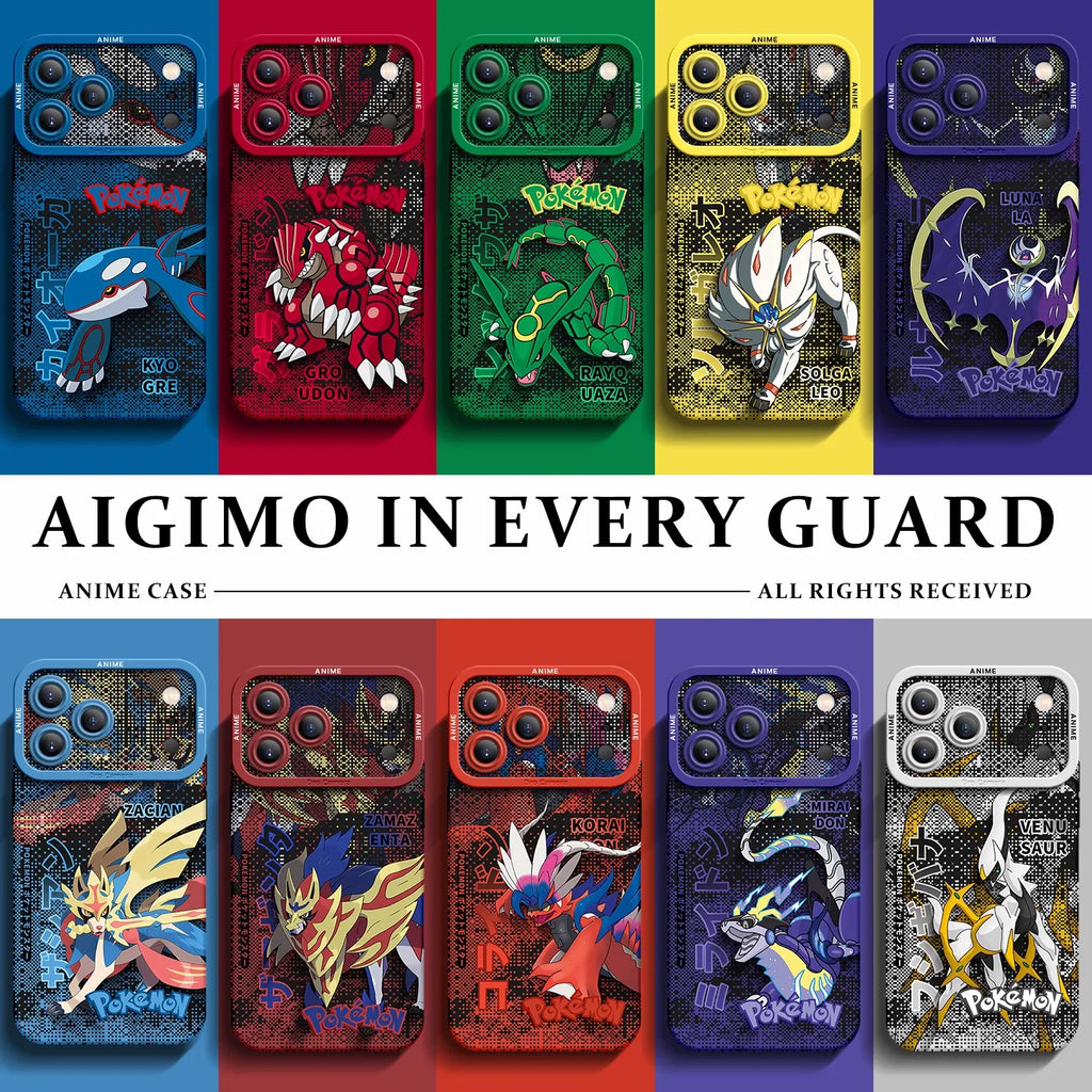 Pokemon Silicone Anime Phone Case for iPhone