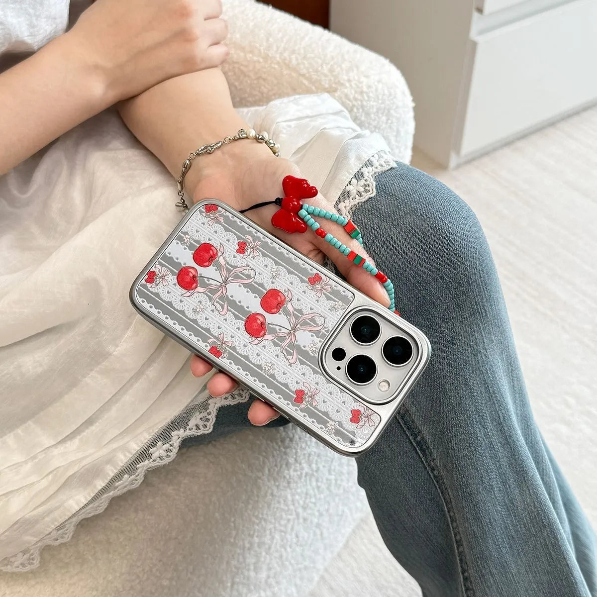 Anime Jujutsu Kaisen Satoru Gojo Funda para teléfono serie iPhone 17