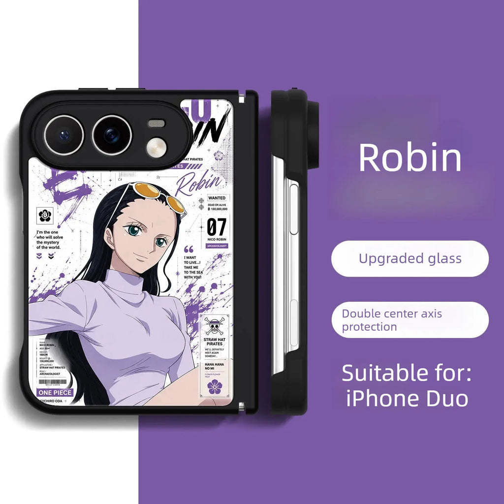 ONE PIECE Anime iPhone Duo Case Glass Magsafe Phone Case Cover