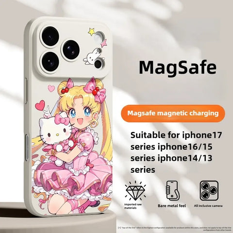 Sailor Moon Kitty Magsafe Phone Case Silicone Cover Case
