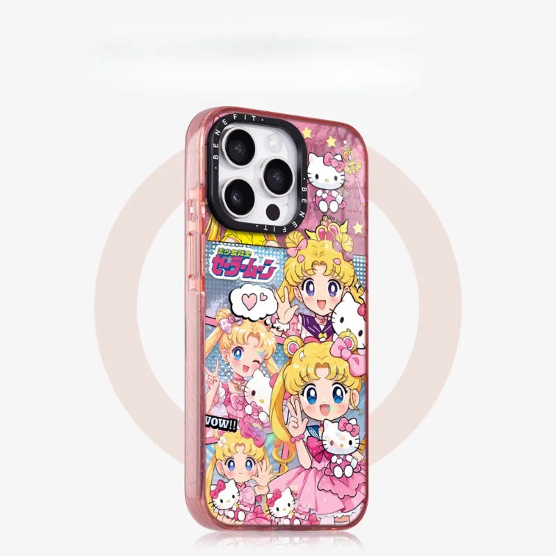 Pink Sailor Moon MagSafe Clear Phone Case