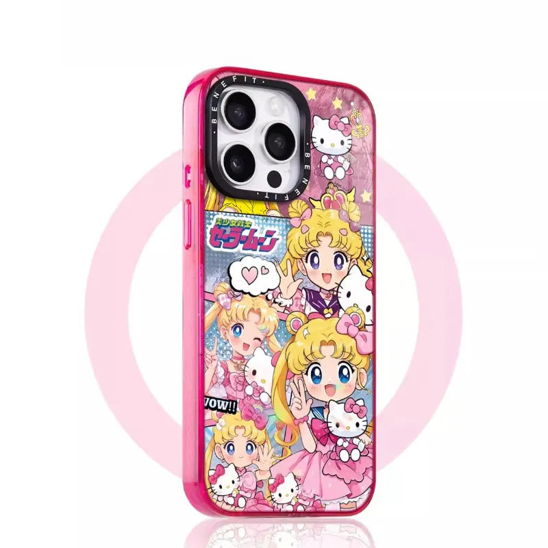 Pink Sailor Moon MagSafe Clear Phone Case