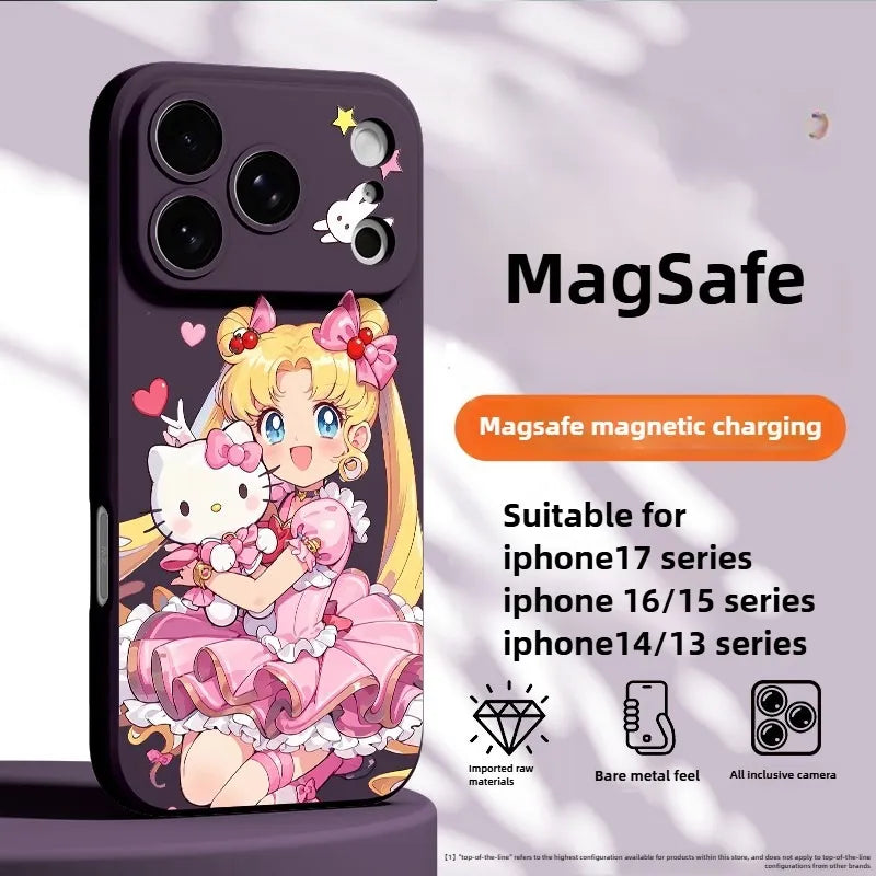 Sailor Moon Kitty Magsafe Phone Case Silicone Cover Case