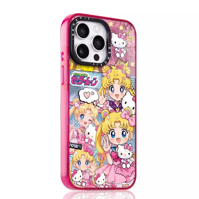 Pink Sailor Moon MagSafe Clear Phone Case