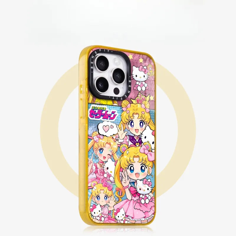 Pink Sailor Moon MagSafe Clear Phone Case