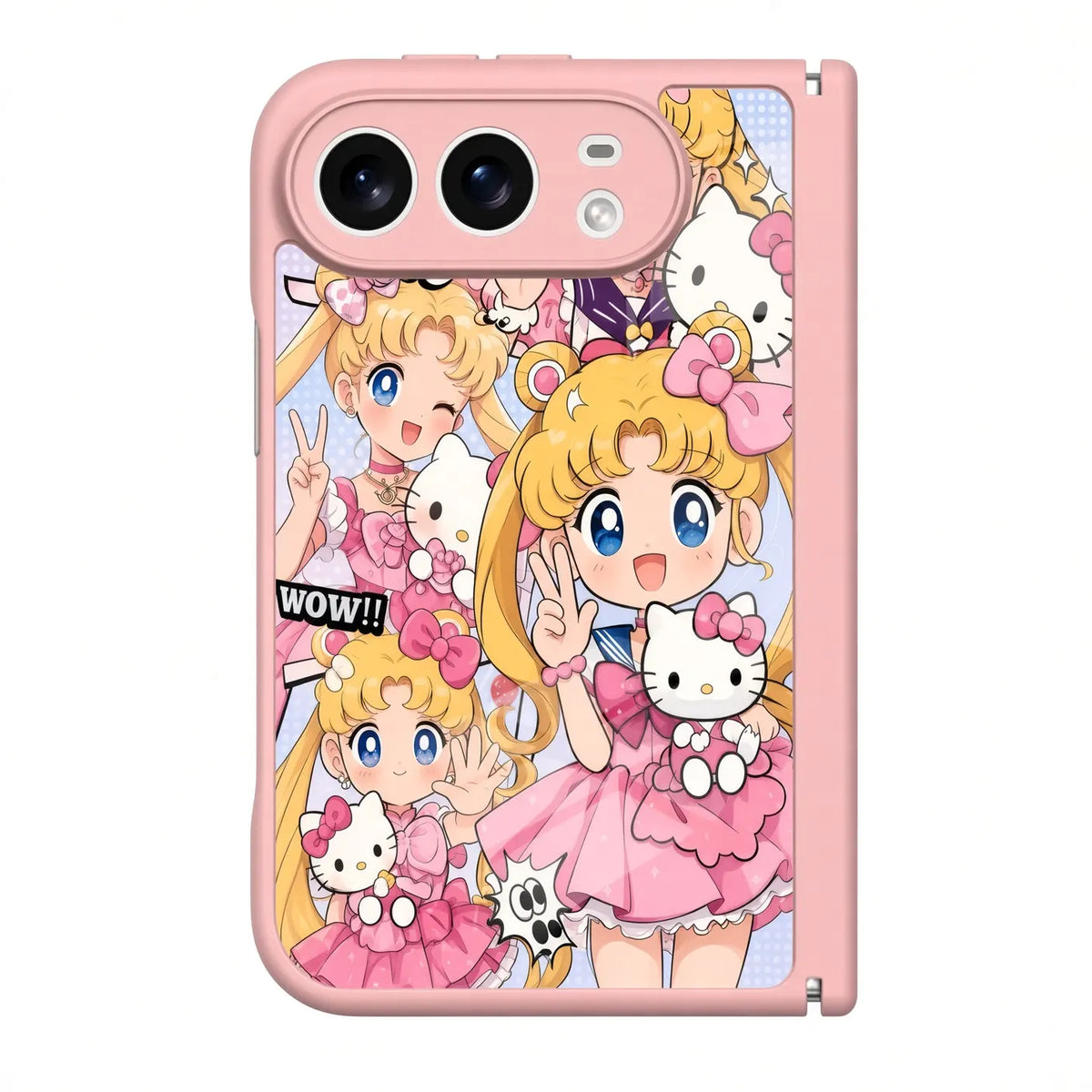 Anime Sailor Moon iPhone Duo Magsafe Phone Case with Pink Phone Strap