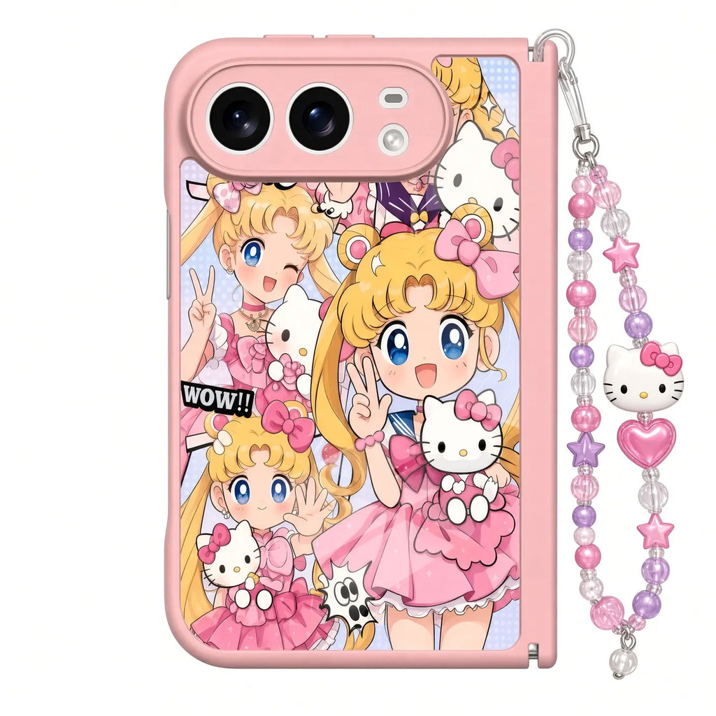 Anime Sailor Moon iPhone 18 Series Phone Case with Phone Strap