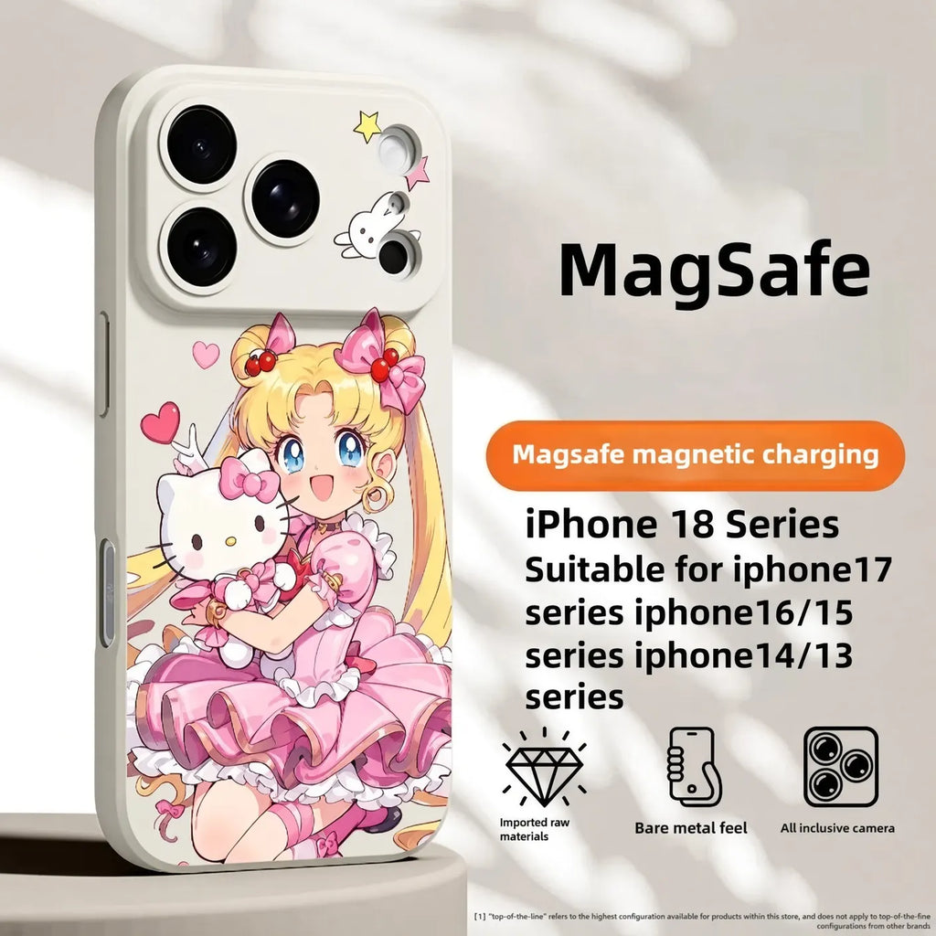 Sailor Moon Kitty Magsafe Phone Case Silicone Cover Case
