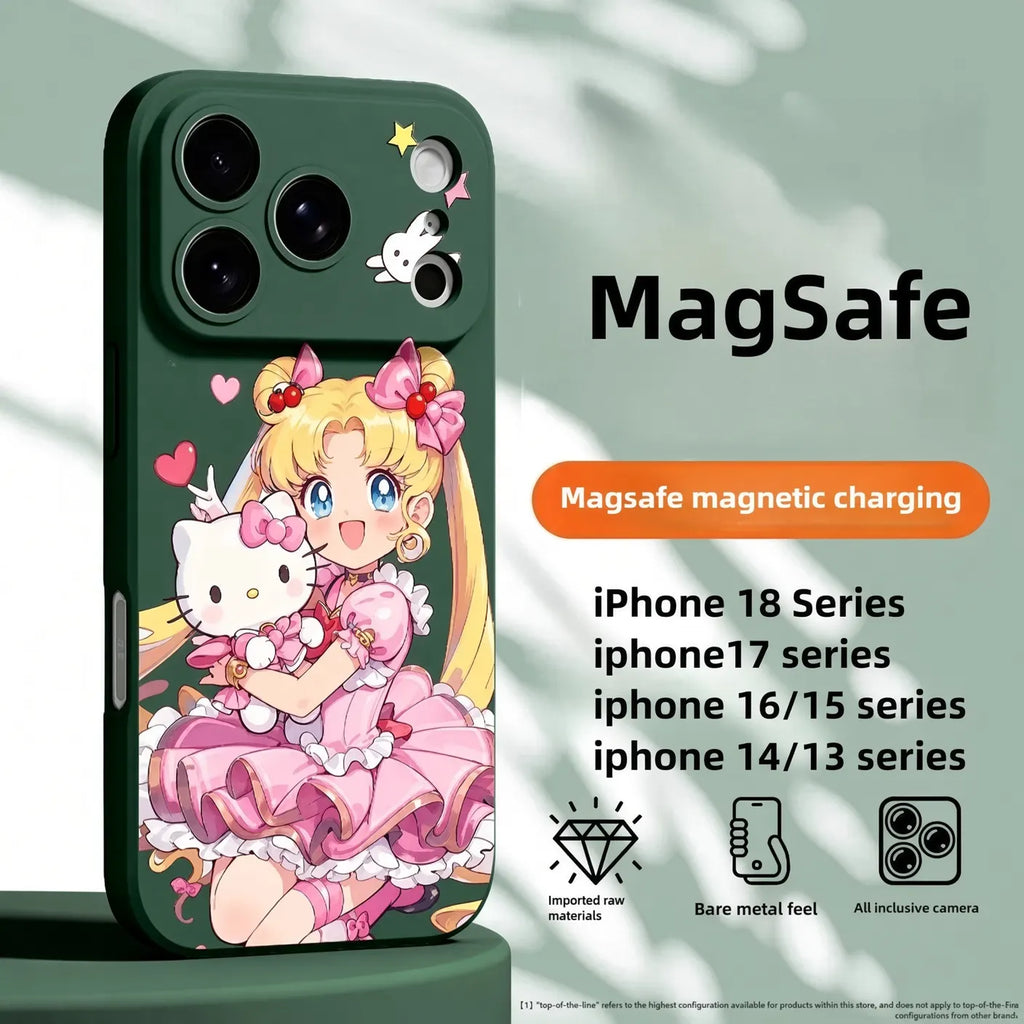 Sailor Moon Kitty Magsafe Phone Case Silicone Cover Case