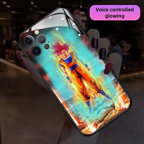 Mastered Ultra Instinct Goku RGB Light Glowing Phone Case