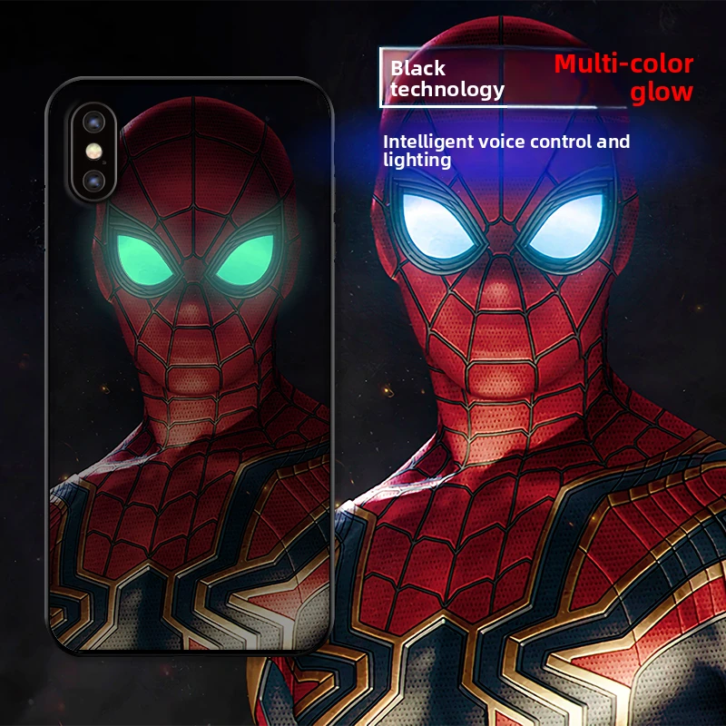 Funda luminosa para teléfono Demon Slayer RGB Light Glowing para iPhone