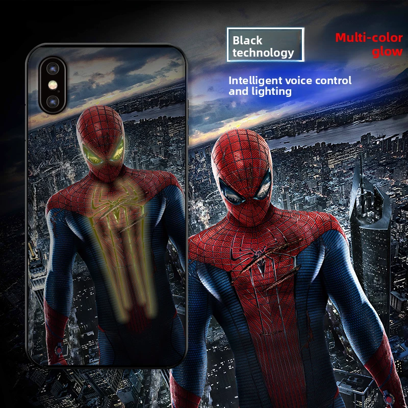 Funda luminosa para teléfono Demon Slayer RGB Light Glowing para iPhone