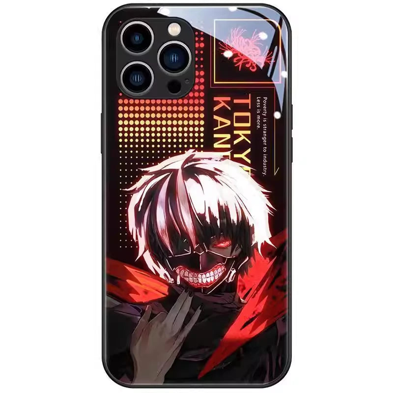Tokyo Ghoul Ken Kaneki RGB Light Up Glowing Phone Case for iPhone