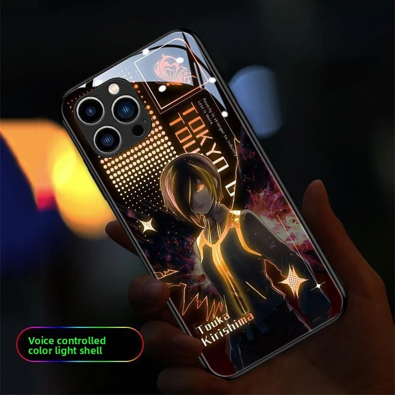 Tokyo Ghoul Ken Kaneki RGB Light Up Glowing Phone Case for iPhone