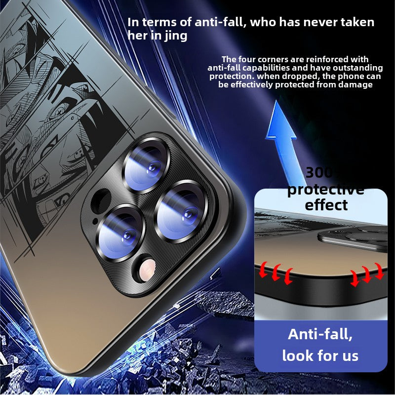 Naruto Apple Matte Phone Case with Its Own Lens Film