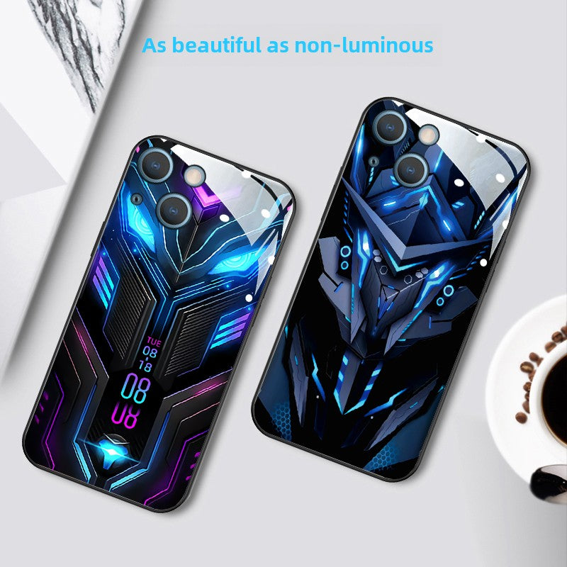 RGB Mechanical Style Light Phone Case for IPhone13 Caller Flash Mecha Cool