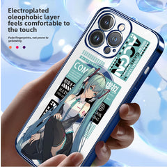 New Hatsune Miku Magsafe Magnetic Mobile Phone Case for Apple with Electroplated Frame