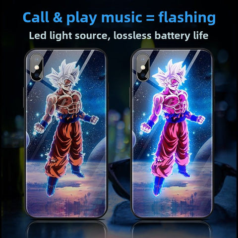 Dragon Ballz Saiyan Goku Luminous Glowing Phone Case