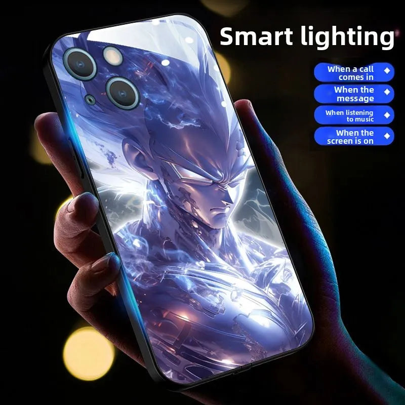 Dragon Ball Z Super Saiyan Glowing In The Dark Phone Case | LED Case | iPhone 17 Case