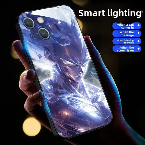 Dragon Ball Z Super Saiyan Glowing In The Dark Phone Case | LED Case | iPhone 17 Case