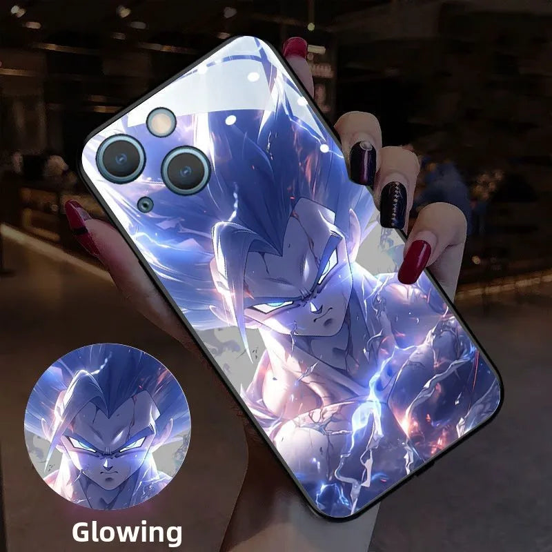 Dragon Ball Z Super Saiyan Glowing In The Dark Phone Case | LED Case | iPhone 17 Case