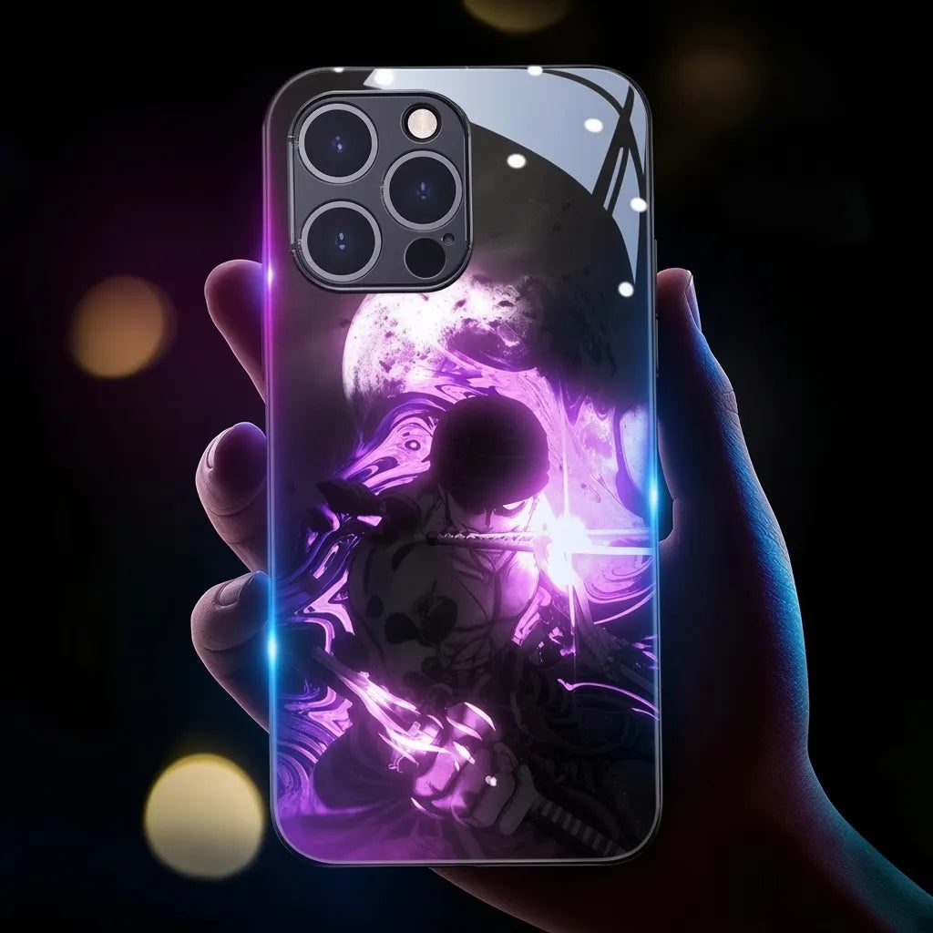 ONE PIECE Luffy Zoro Glowing Light Up Phone Case Phone Call Luminous