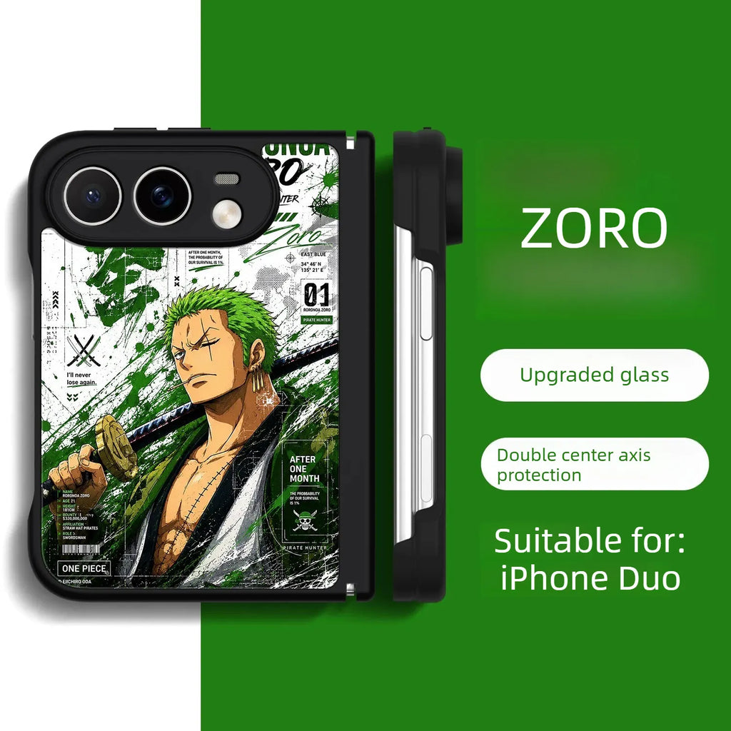 ONE PIECE Anime iPhone Duo Case Glass Magsafe Phone Case Cover